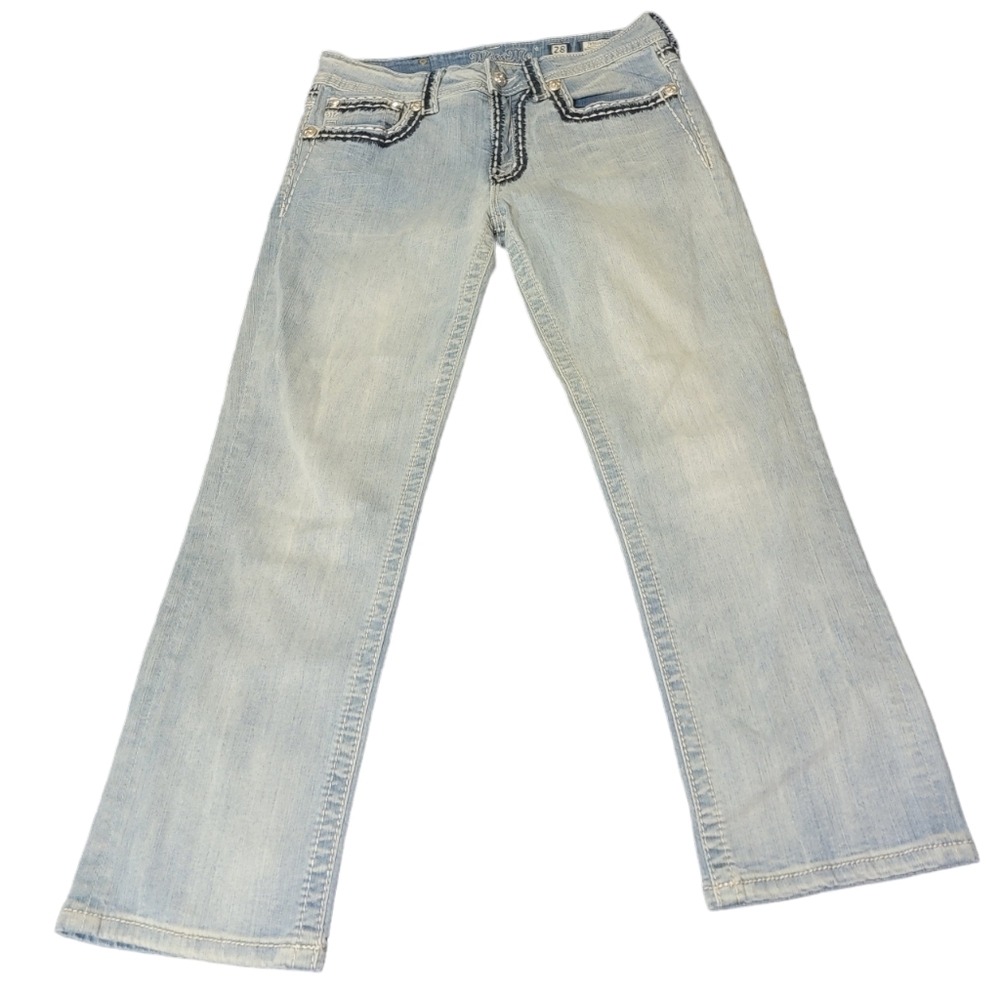 MISS ME Women's Boyfriend Jean Capris